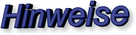 Hinweise
